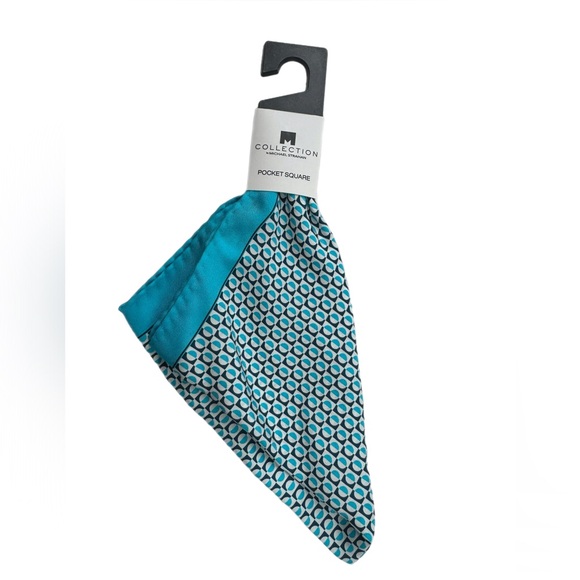 NWT Collection By Michael Strahan Patterned Pocket Square - Picture 1 of 2